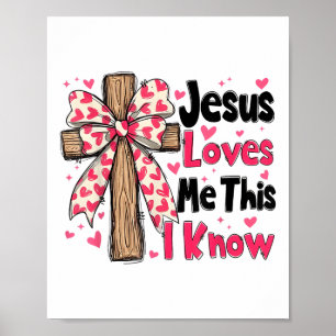 Póster Cruz Cristiana Jesús Me Ama Esto Que Conozco Valen