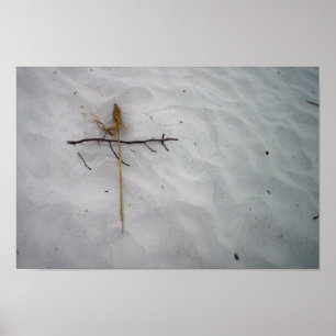 Póster Cruz de arena