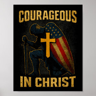 Póster Cruz de Caballero Valiente en Cristo Patriótico EE