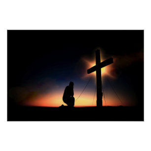 Póster Cruz de la crucifixión del Jesucristo