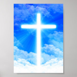 Póster Cruz de la Luz Jesucristo Personalizable Cristiano