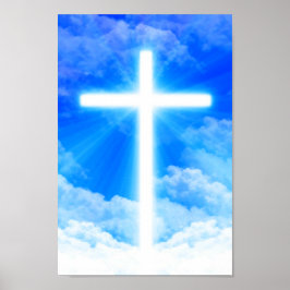 Póster Cruz de la Luz Jesucristo Personalizable Cristiano