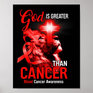 Póster Cruz de León Cristiano Dios Es Más Grande Que el C
