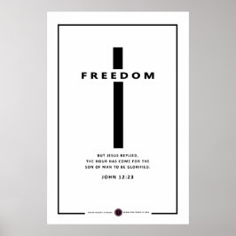 Póster Cruz de libertad