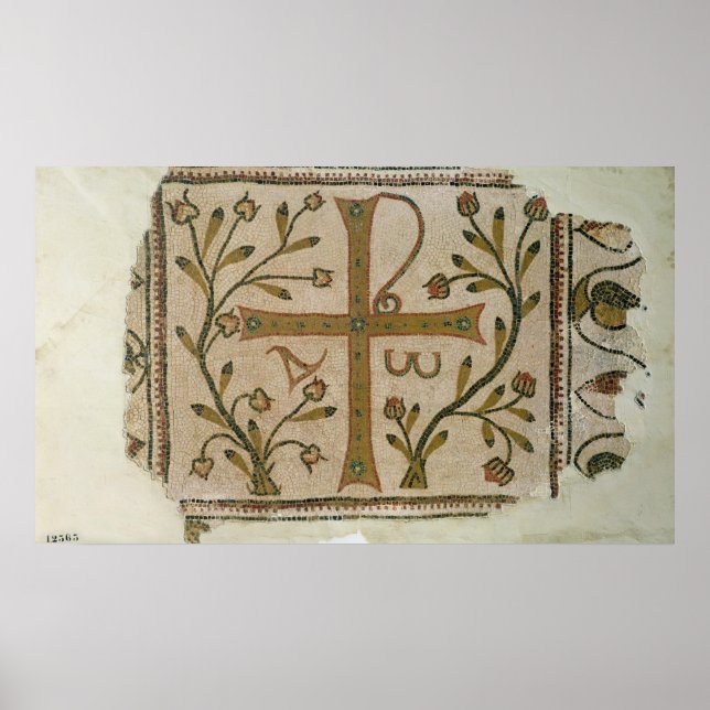 Póster Cruz de Sbeitla, de la Basílica de Henchir Ali (Frente)