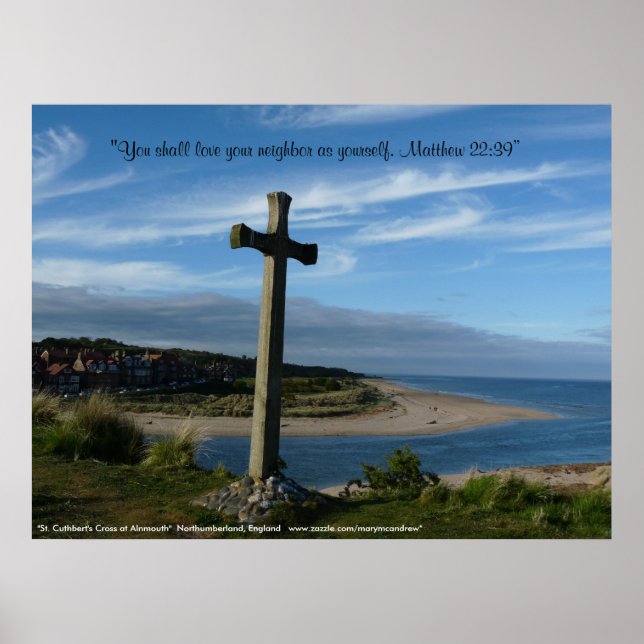 Póster Cruz de St. Cuthbert, Alnmouth Northumberland (Frente)