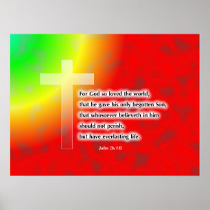 Póster Cruz del Arcoiris