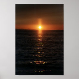 Póster Cruz del atardecer