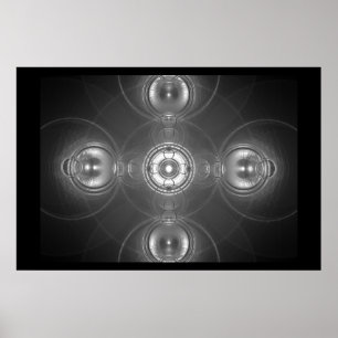 Póster Cruz del cromo