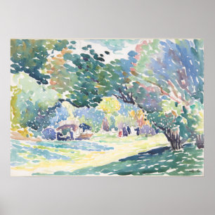 Póster Cruz Henri-Edmond: acuarela paisajista