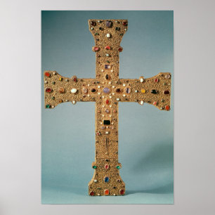 Póster Cruz religiosa de la abadía de Valesse