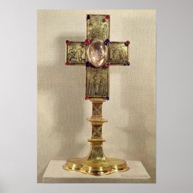 Póster Cruz religiosa del Papa Urbano V 1368-78 (Frente)