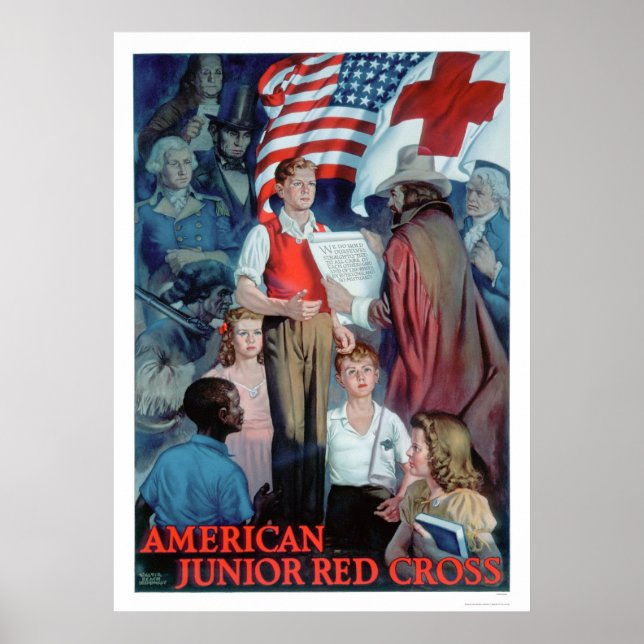 Póster Cruz Roja Juvenil Estadounidense (US00335) (Frente)