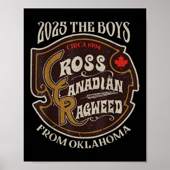 Póster Cruzado Canadiense Ragweed A Los Niños De Oklahoma (Frente)