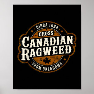 Póster Cruzado Canadiense Ragweed A Los Niños De Oklahoma