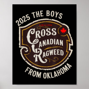Póster Cruzado Canadiense Ragweed A Los Niños De Oklahoma