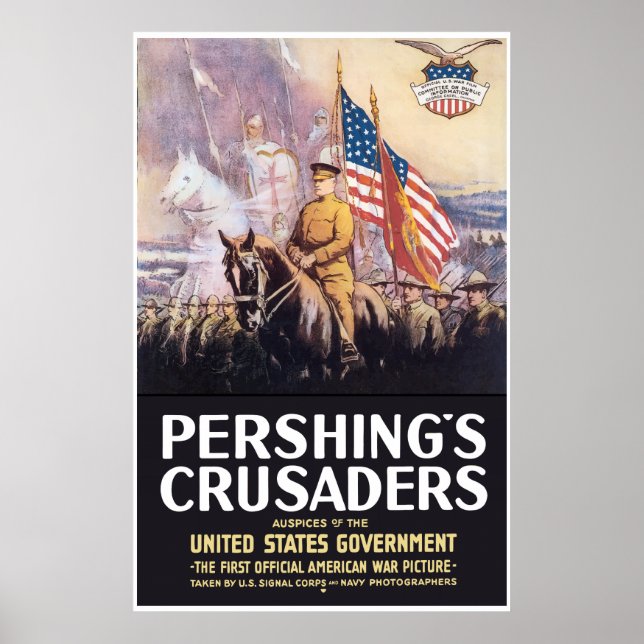 Póster Cruzados de Pershing — Frontera (Frente)