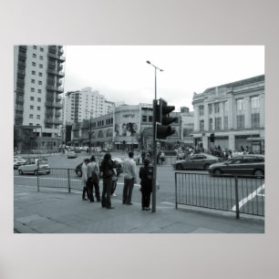 Póster Cruzando la carretera