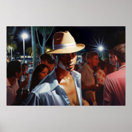 Póster Cruzando la escena fiesta del hotel