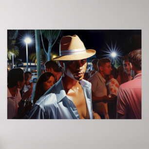 Póster Cruzando la escena fiesta del hotel