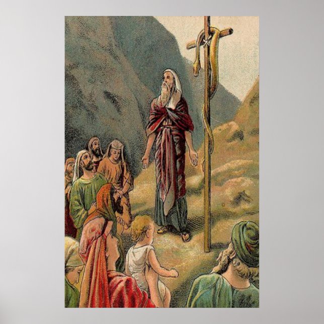 Póster cruzar con una serpiente muerta (Frente)