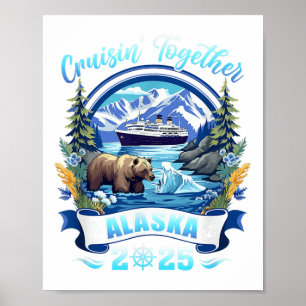 Póster Cruzar juntos con amigos familiares Alaska Cr