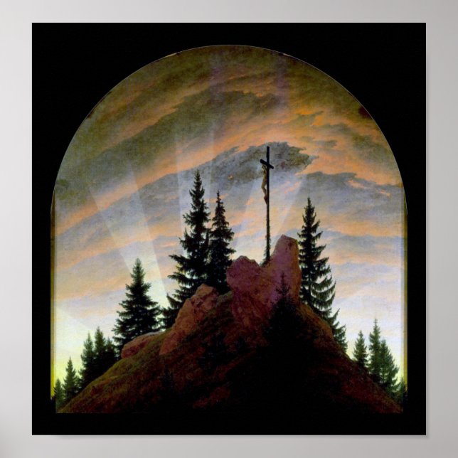 Póster Cruzar las montañas, Friedrich (Frente)
