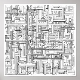 Póster Cryptic Art Challenge: Urban Cipher Graffiti