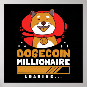 Póster Crypto DogeCoin Millonario Cargando