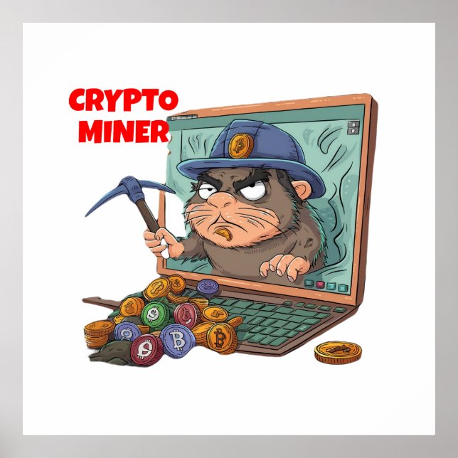 Póster Crypto Miner (Frente)
