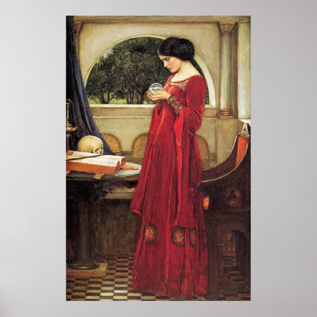 Póster Crystal Ball by John Waterhouse (Frente)