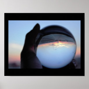 Póster Crystal Ball Sunset Photo