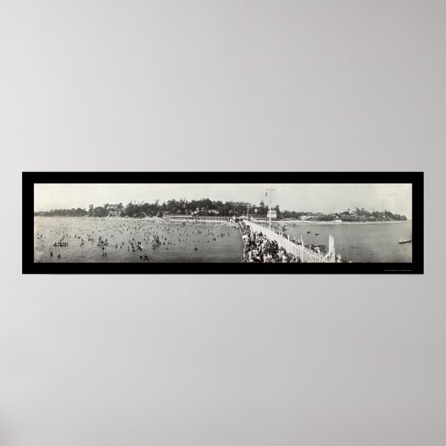 Póster Crystal Beach Ontario Photo 1914 (Frente)