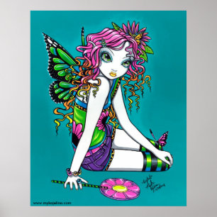 Póster Crystal Candy Rainbow Fairy Poster