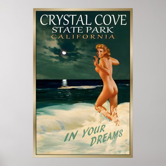 Póster CRYSTAL COVE CA - Original Marilyn Monroe Viaje (Frente)