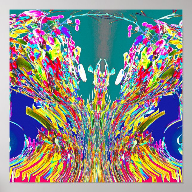 Póster Crystal design digital Flujo de energía Reiki Mast (Frente)