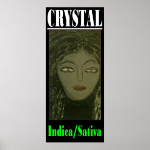 PÓSTER CRYSTAL INDICA SATIVA