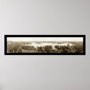 Póster Crystal Lake Wisconsin Foto 1913