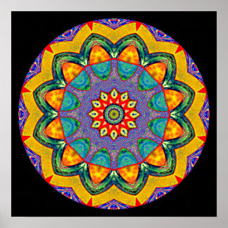 Póster Crystal Mandala