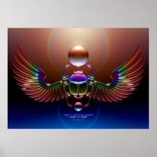 Póster Crystal Scarab, por J. Matthew Root