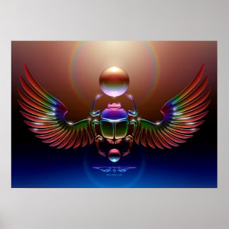 Póster Crystal Scarab, por J. Matthew Root