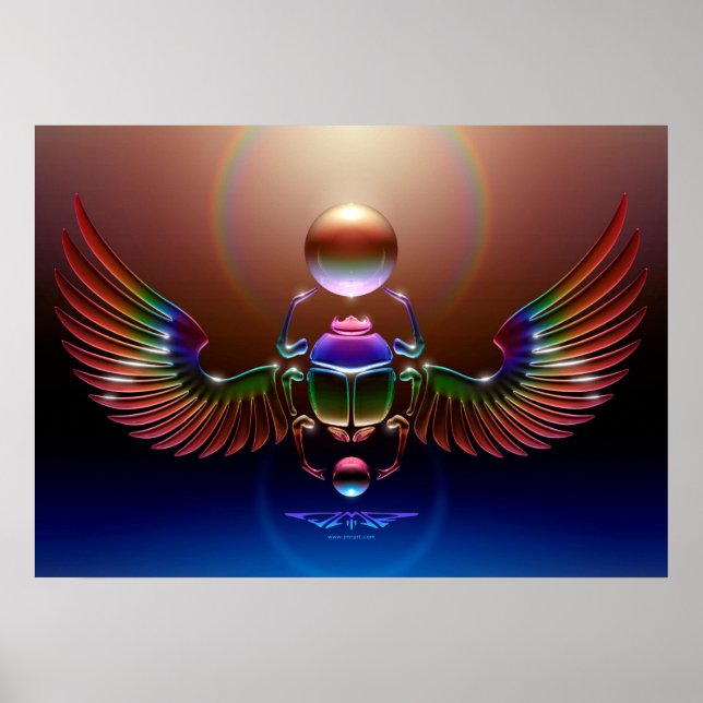 Póster Crystal Scarab, por J. Matthew Root (Frente)