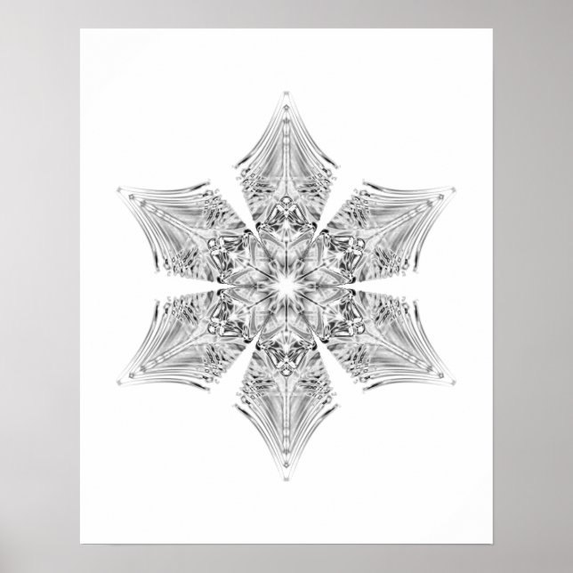 Póster Crystal Snowflake (Frente)