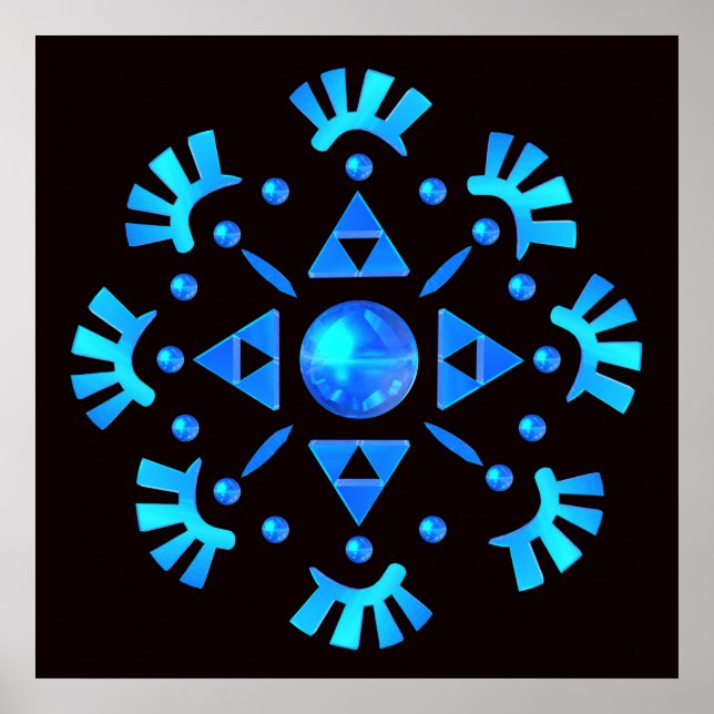Póster Crystal Snowflake (Frente)
