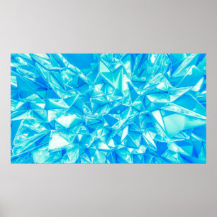 Póster Crystal triangle background.
