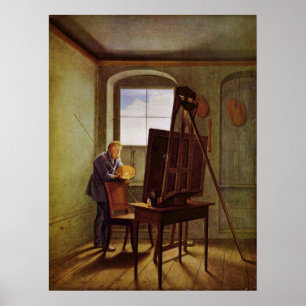 Póster Cspar David Friedrich en estudio