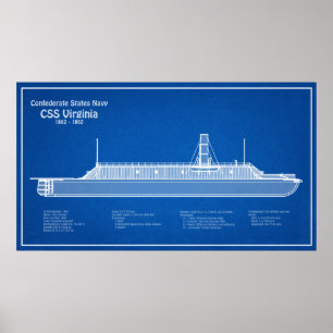 Póster CSS Virginia - Plan Blueprint de envío ABD
