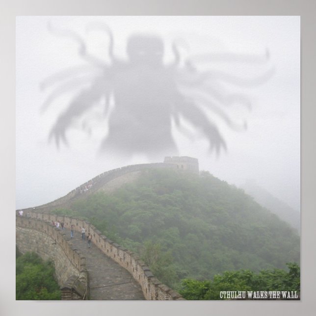 Póster Cthulhu at the Wall Poster (Frente)