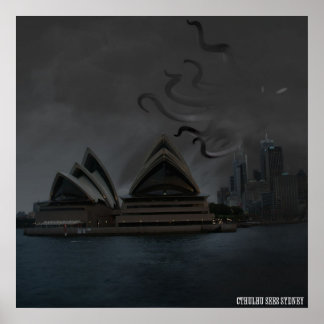 Póster Cthulhu En El Poster De Sydney