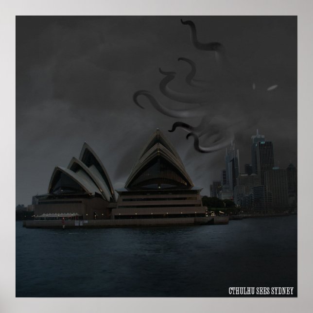 Póster Cthulhu En El Poster De Sydney (Frente)
